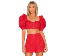 MAJORELLE CROP-TOP JESSI in Coral