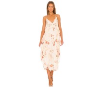 Free People MAXIKLEID AUDREY PRINTED in Cream