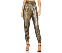 NONchalant Label HOSE PANDORA in Metallic Bronze