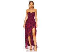 Amanda Uprichard ABENDKLEID EDEN in Burgundy