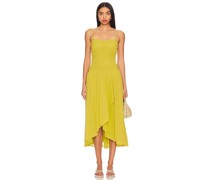 Free People MIDI-KLEID SPARKLING MOMENT in Olive