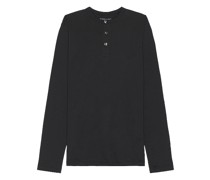 OUTERKNOWN HENLEY-SHIRT in Black