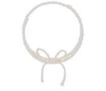 joolz by Martha Calvo Coquette Double Necklace in Ivory.