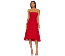 Amanda Uprichard MIDI-KLEID BASIA in Red