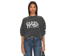 ANINE BING SWEATSHIRT JACI PARIS in Black