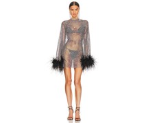 Santa Brands KLEID FEATHERS in Black.