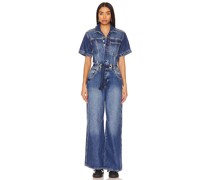 Free People OVERALL MIT WEITEM BEIN EDISON in Blue