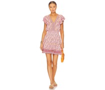 Poupette St Barth MINIKLEID MIT V-AUSSCHNITT CAMILA in Pink