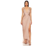 Maria Lucia Hohan ABENDKLEID ADELIE in Taupe