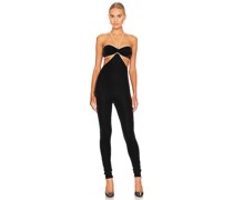 MAJORELLE CATSUIT AMORE in Black