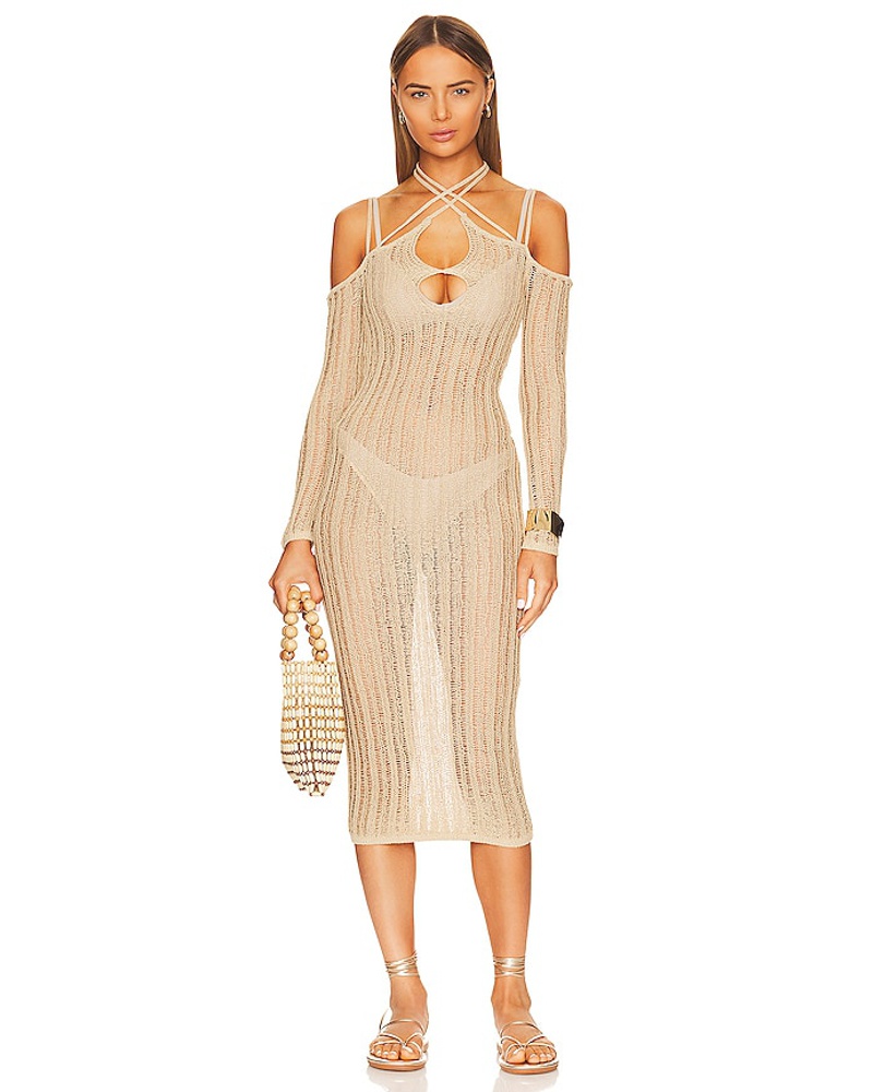 NBD Damen NBD KLEID EVANGELINE in Tan