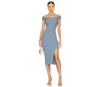 One Grey Day MIDI-KLEID BELLA in Blue