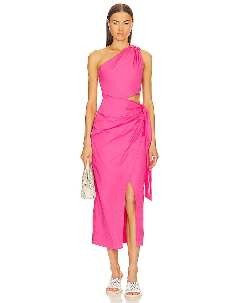 Jonathan Simkhai Damen JONATHAN SIMKHAI STANDARD MIDI-KLEID DORAN in Pink