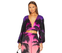 retrofete BAUCHFREIES TOP CLARISA in Purple