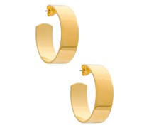 joolz by Martha Calvo Iris Large Hoop in Metallic Gold.