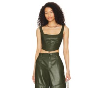 AFRM BUSTIER-TOP REMMIE in Olive