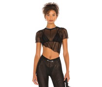 SAMI MIRO VINTAGE SHIRT ASYMMETRIC in Black