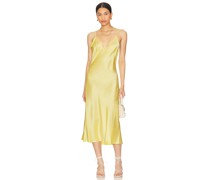 DANNIJO KLEID DEEP V in Yellow