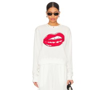 Lauren Moshi PULLOVER & SWEATSHIRTS SPALDING FLIRTY LIP in White