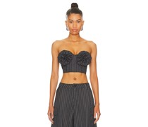 AFRM BUSTIER-TOP KIKO in Charcoal