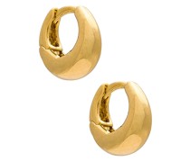 By Adina Eden KLOBIGE CREOLEN in Metallic Gold.