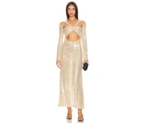 Kim Shui ABENDKLEID in Metallic Neutral