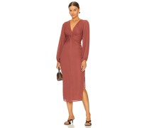 krisa MAXIKLEID MIT KNOTENAKZENT VORN in Brown