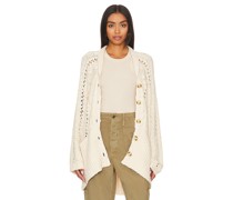 Free People CARDIGAN CABLE in Ivory