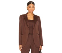 Favorite Daughter SATIN-BLAZER in Chocolate