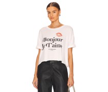 The Laundry Room SHIRT JE T'AIME CROP OVERSIZED in White