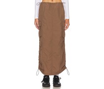 superdown Ezra Maxi Cargo Skirt in Brown