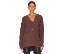 Free People LÄSSIGER PULLOVER WHISTLE in Brown