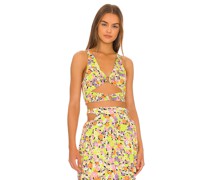 AFRM CROP-TOP DARYA SLINKY in Yellow
