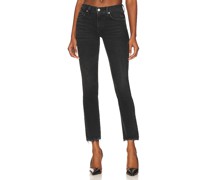 Citizens of Humanity TIEFGESCHNITTENE HOSE MIT SCHMALEM BEIN RACER in Black