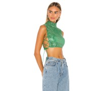 h:ours CROP-TOP 21 in Green