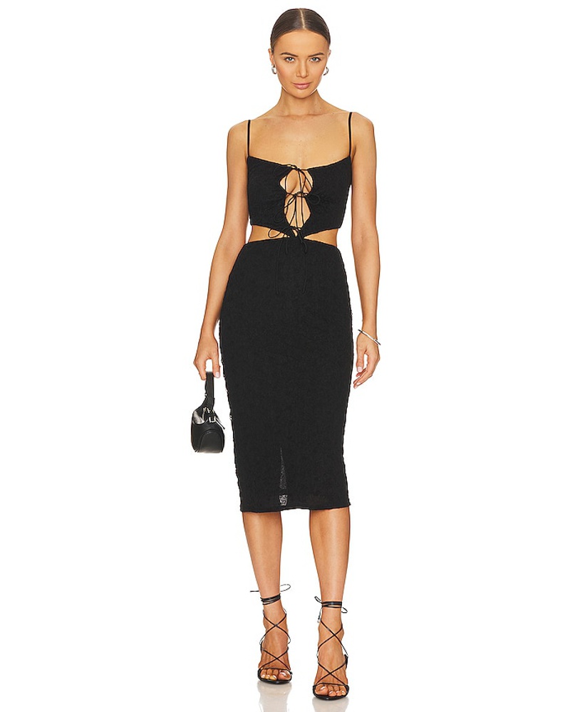 Camila Coelho Damen Camila Coelho KLEID EBONY in Black