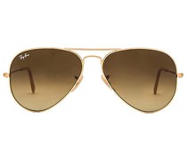 Ray-Ban SONNENBRILLE AVIATOR in Brown.