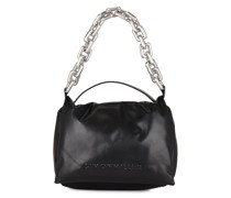 Simon Miller TASCHE LINKED VEGAN LEATHER TURNOVER in Black.