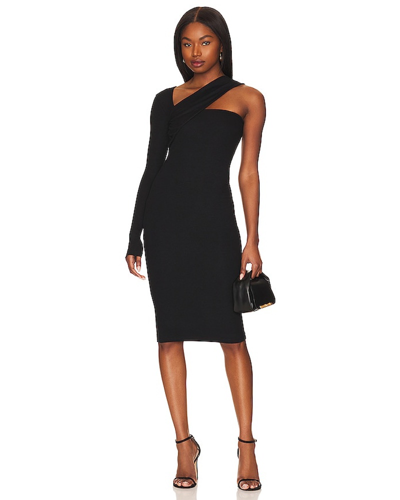 ALIX Damen ALIX NYC MIDI-KLEID MICHAELA in Black