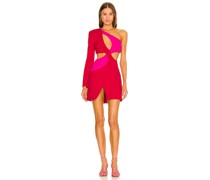 PatBO KLEID ONE SLEEVE CUTOUT in Red