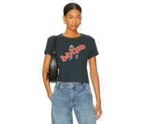 DAYDREAMER Blondie Scattered Letters Shrunken Tee in Charcoal