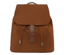Stoney Clover Lane RUCKSACK FLAP BACKPACK in Chocolate.