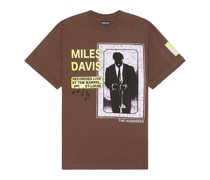 The Hundreds T-SHIRT MILES DAVIS in Brown