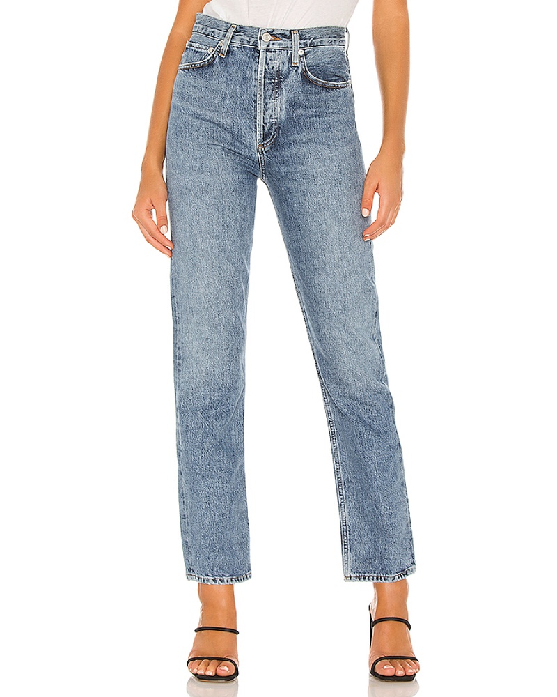 AGOLDE Damen AGOLDE STRAIGHT-FIT-JEANS 90S PINCH WAIST in Blue