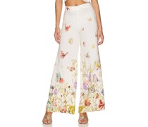My Beachy Side WEITE HOSE PRINTED BUTTERFLY in White