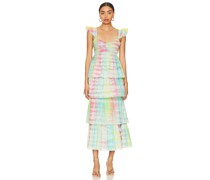 SAYLOR MIDI-KLEID LEOLA in Blue