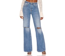 GRLFRND HOSE MIT SEHR LOCKERER PASSFORM UND WEITEM BEIN LAUREN in Blue