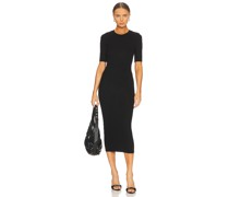 Enza Costa MIDI-KLEID CREW in Black