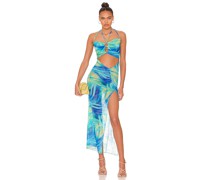 Kim Shui KLEID LACE in Teal