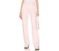 RE/DONE WEITE JEANS LOOSE LONG in Pink